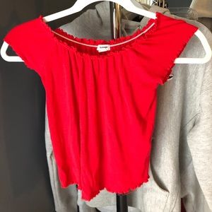 garage red t shirt